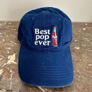 Coca-Cola Official Navy Blue Hat Best Pop Ever Dad Hat